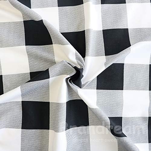 Brandream Bijela crna rasadnička posteljina Buffalo Plaid Neutralna dječja posteljina 3 komadna patchwork