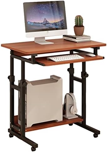 YUDIZWS mobilni laptop sto sa odlaganjem prenosivi stojeći točkovi za kućnu kancelariju podesivi
