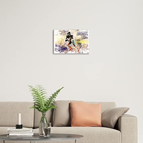 Fudbalski zidni umjetnički printovi-sportski motivacijski zidni umjetnički platneni inspirativni citat fudbalski