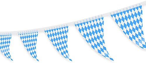 Sunshane 120 stopa Oktoberfest Bavarska zastava za zastavu Zastavi za zastavice za ukrase Oktoberfest