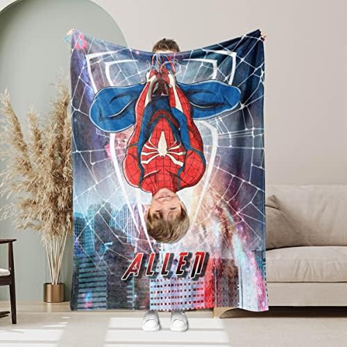 Angeline Deca USA napravila personalizovane ćebe za bebu, prilagođenu fotografiju za bebe Blake, pauk boy nazad