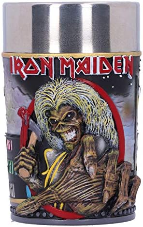 Nemesis Sada Zvanično Licencirani Iron Maiden The Killers Eddie Album Shot Glass, 1 Count, Black