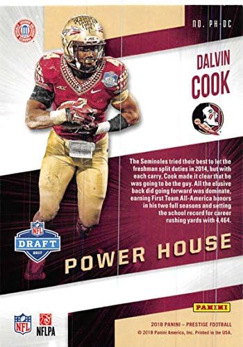 2018 Prestige NFL Power House PH-DC Dalvin Cook Florida State Seminole Panini Football Card