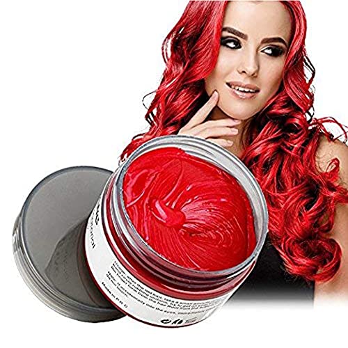 Prirodni vosak za crvenu kosu, EFLY 4.23 oz-jednokratne DIY frizure boje za kosu krema od blata pepeo modni