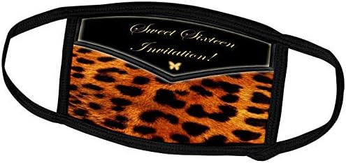 3Droza Edmond Hogge JR pozivnice - Leopard Sweet Sixesteran poziv - maske za lice