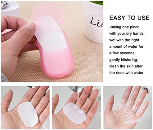 KUYYFDS papirni sapun za jednokratnu upotrebu prijenosni Mini sapun 20 listova putovanje pranje ruku toaletni