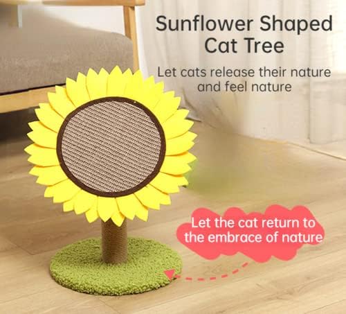 SSDHUA suncokretovo drvo za penjanje prirodni Sisalni stub mačka penjački okvir mačka Drvo mačka mačka grebanje