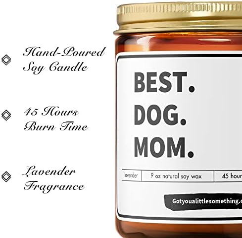 Najbolji pas mama prirodna sojina svijeća, 9oz, miris lavande-pas mama pokloni za žene, poklon