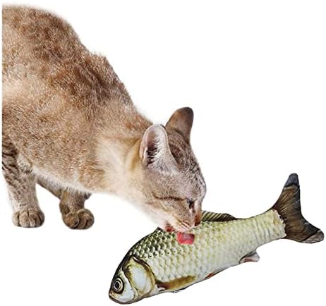 Thjkt CAT igračke za kućne ljubimce mekane plišane ribe oblikovanje mačaka Interaktivni pokloni Fish Catnip