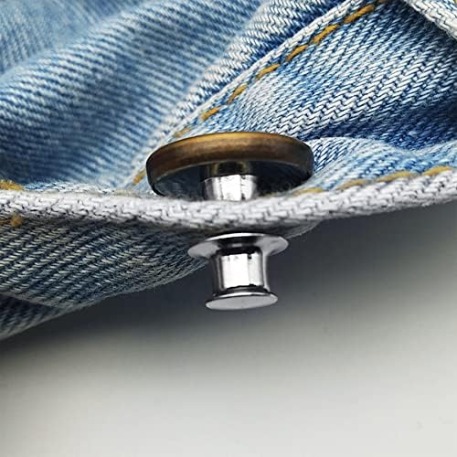 Gtaaoy 8pcs PINS za traperice, instant gumb Igle za Hlače za hlače za dodatak ili smanjivanje inča,