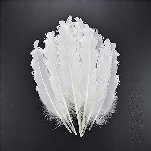 20 kom bijelo perje prirodno Rooster guska nojevo pero za zanate ručni dodaci DIY dekoracija za svadbene