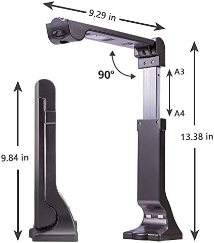 Eloam Professional 5MP skener dokumenata, Capture A3 & amp;A4, OCR Auto-Flatten & Deskew Powered by