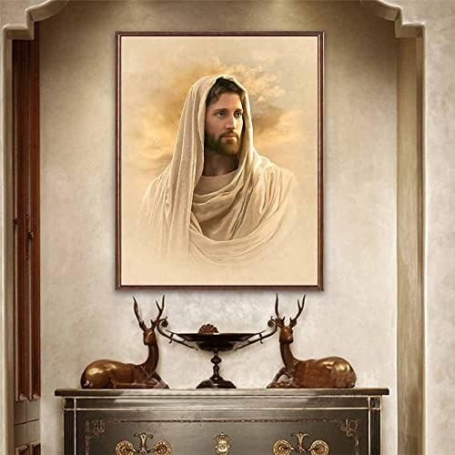 Hrist Isus zidna umjetnost Hrist religija platno zidni dekor Bog Posteri Isus u zureći u daljinu biblijske slike