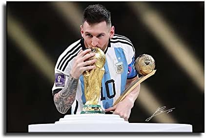 2022 Lionel Messi Champion Poster poznata fudbalska superzvijezda Messi štampa zidni dekor spavaća