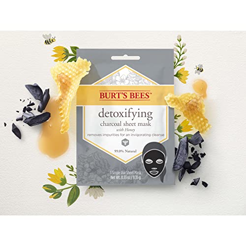 Burt's Bees Mothers Day maske za lice pokloni za mamu, detoksikacijski ugalj za njegu kože lica, Prirodna,