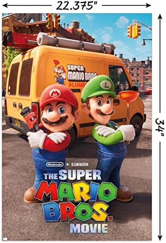 Trendovi Međunarodni Film Super Mario Bros.-Brooklyn Key Art Wall Poster