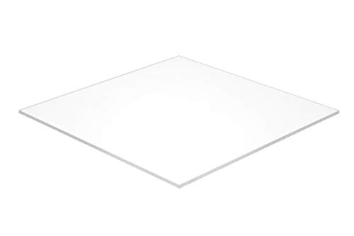 Falken dizajn akrilni pleksiglas, bijeli prozirni 32%, 8 x 8x 1/4