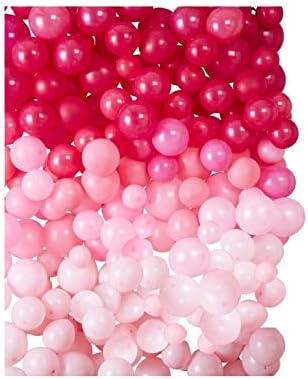 Festiko 100 komada balonskog balona na zidu, ružičasti bijeli crveni balon zidni komplet, vjenčani ukrasi, bablica