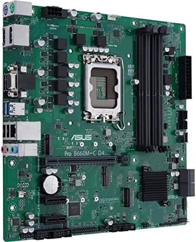 ASUS Pro B660m-C D4-CSM LGA 1700 Micro-ATX Komercijalna matična ploča, SMBUS zaglavlje,pristup)