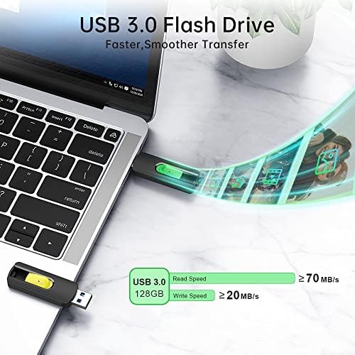 128GB USB 3.0 Kootion 5 Pakovanje Flash diskovi uvlačivi pogoni palca BULK USB 3.0 Pogonski memorijski štapići,