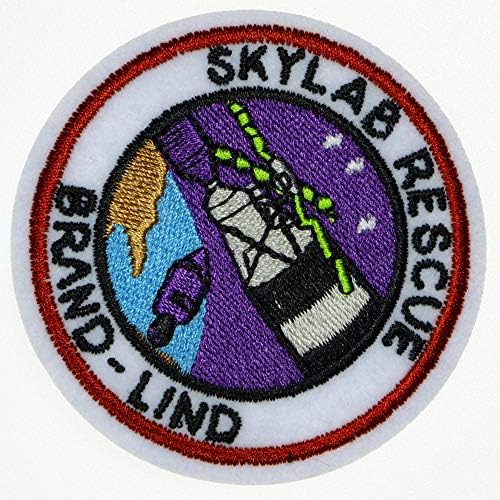 JPT - Skylab rescue marke - Lind vezeno Applique Željezo / šivanje na zakrpama Slatka logo Patch