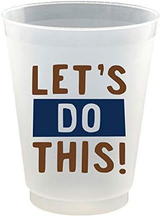 slant collections Creative Brands 8-Count Acrylic Shot Cups, 4-unca, Lets Do This