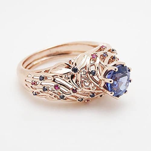 Zlatni otvor cirkona grana grana ženskog prstena sa dijamantima jednostavan modni nakit Popularni