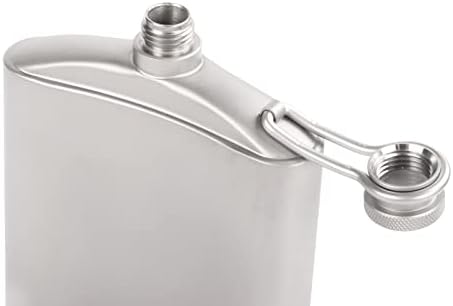 SILVERANT Titanium Hip tikvica sa zamjenskim lijevkom, Ultralaki prijenosni nepropusni džepni Flask