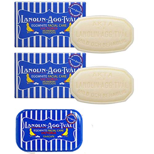 Victoria sapuni Švedske švedski sapun za lice Lanolin-Agg-Tval 50g x 2 sa futrolom