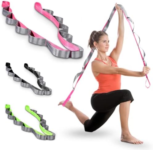 Akupoint joga traka sa petljima - remen za vežbanje 12 petlje za fizikalnu terapiju, fleksibilnost,