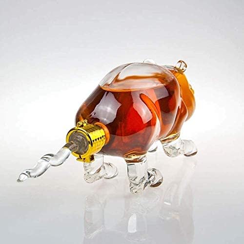 whisky decantador Rat Whisky Decanter, 1000ml visoki Boron Glass Decanter, Decanter dozator Glass