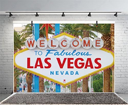 LFEEY 5x3ft Las Vegas Party Dekoracije kazino Tema Party pozadina za Photoshoot svjetski poznati Nevada