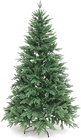 Dulplay Dekoracija Klasična PVC veštačko božićno stablo, vrhunska smreka sa metalnim postoljem