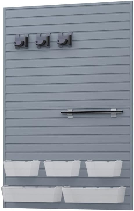 RST marke protočni zid 10 kom plastična osnovna komunalna pohrana u srebrnoj sivoj boji