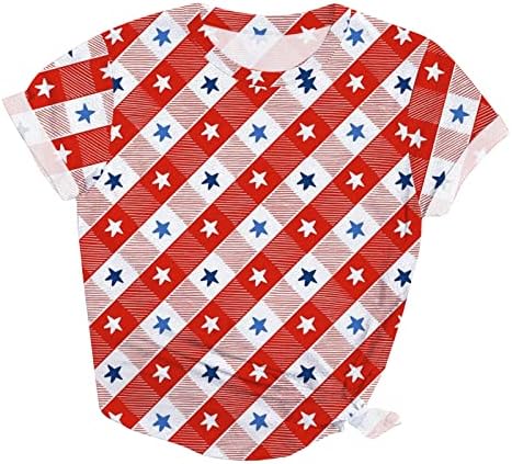 Miashui kompresijska košulja Dugi rukav ženske Trenirajuće košulje sa američkim julom štampa Casual
