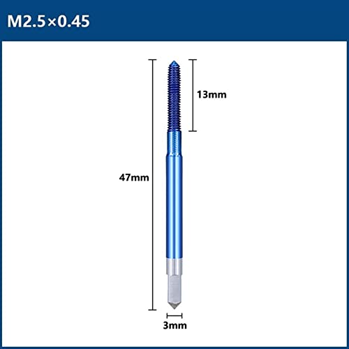 Mašine za oblikovanje uprkos maševima M2-M12 plave navodni navoj dodirnite Metric Tap bušilica za