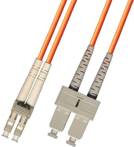 Multimodni dupleksni optički kabl od 3 metra - LC do SC - narandžasti