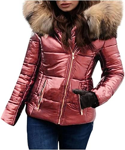 Košarkaški kaputi Ženska zimska jakna s dugim rukavima Empire Struk Basic Neon Patchwork Comfy