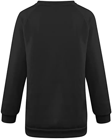 Ženske majice za Valentine 2022 jesen Moda Raglan Dugi rukav pulover dukserica Buffalo Plaid