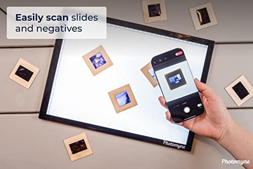 Photomyne Slide Viewer light Box | Light Pad Backlight | A4 Negative Viewer | film Negatives & Old Slides