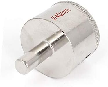 X-DREE metalna okrugla bušilica prečnika 40 mm alat za bušenje testere za staklene pločice(Il per