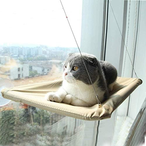 Mačji prozor viseća mreža za mačke t izdržljiva pet povišena, 4 velika usisna čaša za mačke može