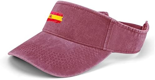 Grunge Zastava Španija denim kapa curi cilindar sportski vizir podesiv za žene i muškarce
