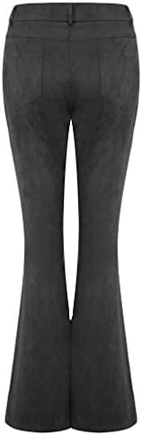 mmknlrm ženska modna antilop niska struka Čvrsta pantalona za boju dame Hlače Poslovna odjeća Žene