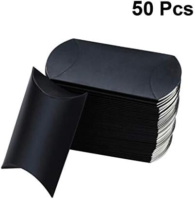 Cabilock 50pcsbox rođendanski oblik Dobavljači mali kraft crni vjenčani kreativni lijepi koferi papir