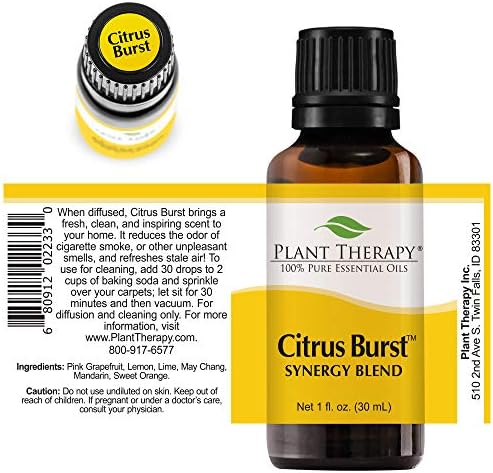 Biljna terapija Citrus Burst Esencijalno ulje za ulje 30 ml čisto, nerazrijeđene, terapijske ocjene