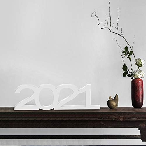 2021 tabela sa znakovima slova slobodno stojeći znak 2021 za diplomiranje dekoracija svadbene zabave-Bijela