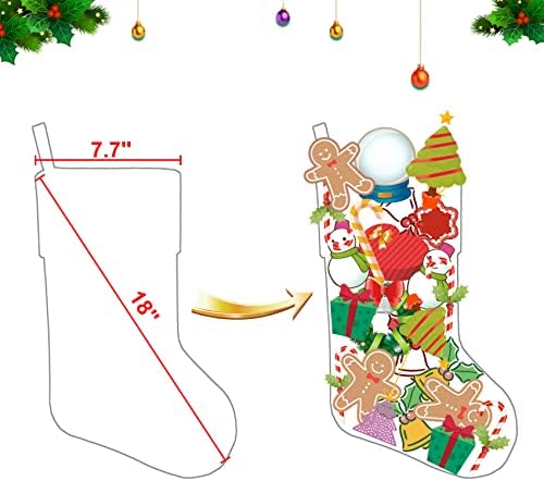 Dearsun PET Božićna personalizirana čarapa za božićne personalizirane čarape sa veznim tehnologijama Dog Božićne