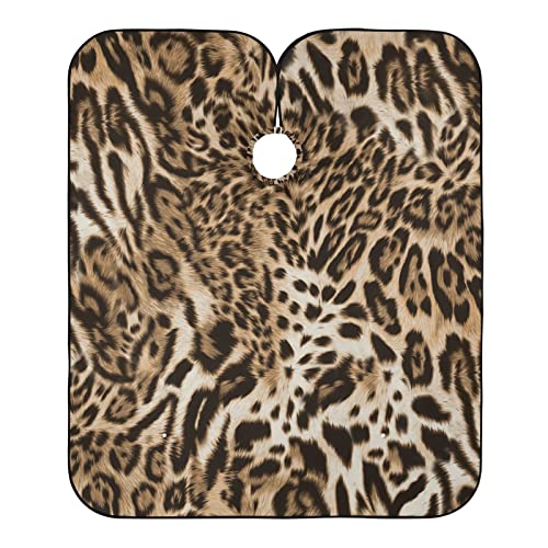 Alaza Leopard Dizajn ispisa Cheeth Animal Vodootporni Barber Cape za muškarce Žene Beard brijanje Bib