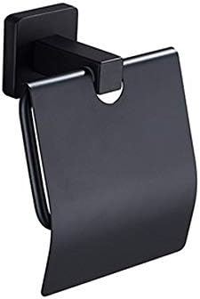 Seasd Crni crni zidni nosač za toaletni papir Kupatilo Kupatilo Držači za valjani papir od nehrđajućeg